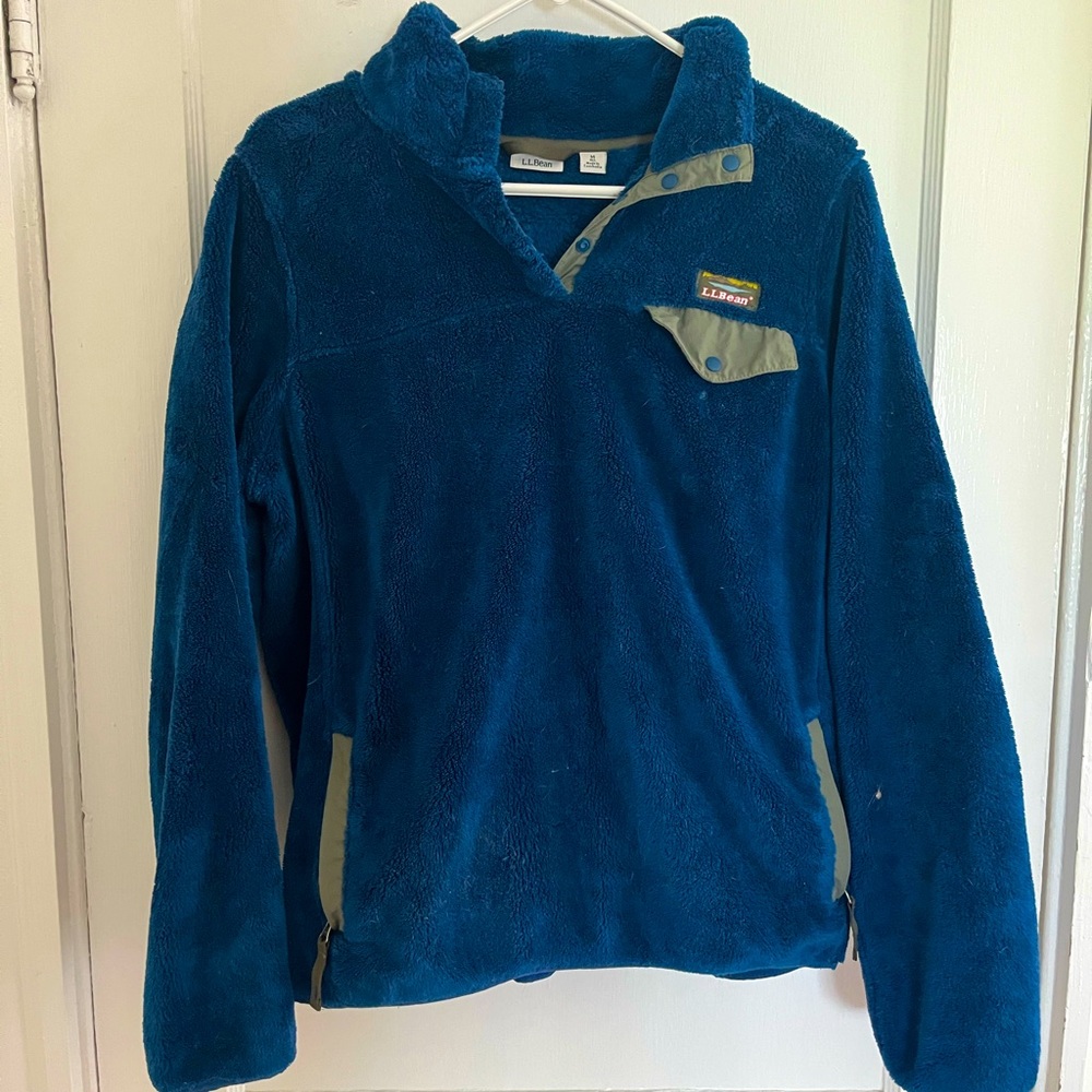 Blue LL Bean Pullover Sweatshirt
